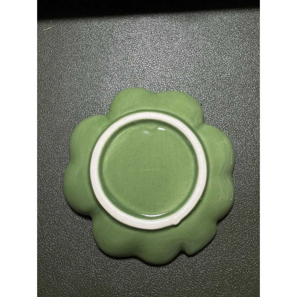 Shamrock Trinket Dish‎ Porcelain Jewelry Tray Store Display Holder